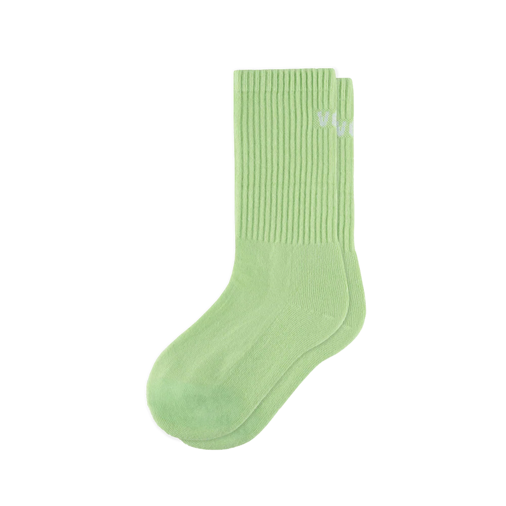 Crew Socks - Sour/White