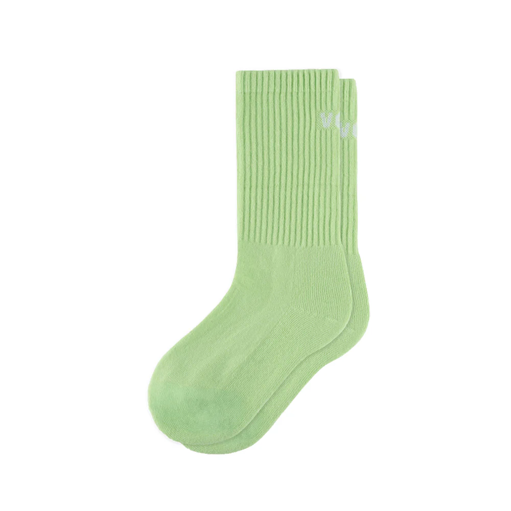 Crew Socks - Sour/White - Image 2